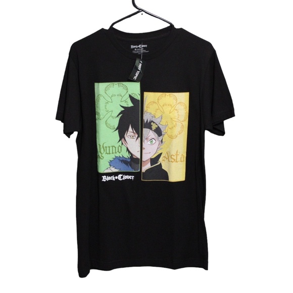 Black Clover Yuno Asta‎ Black T Shirt Mens MD - Picture 1 of 4